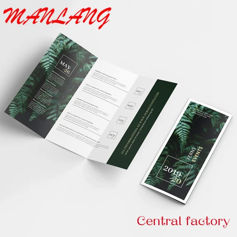 Custom  High Quality Custom Design -fold Advertising Catalogue Brochure / Flyer / Booklet Printing Offset Printing Folding CMYK
