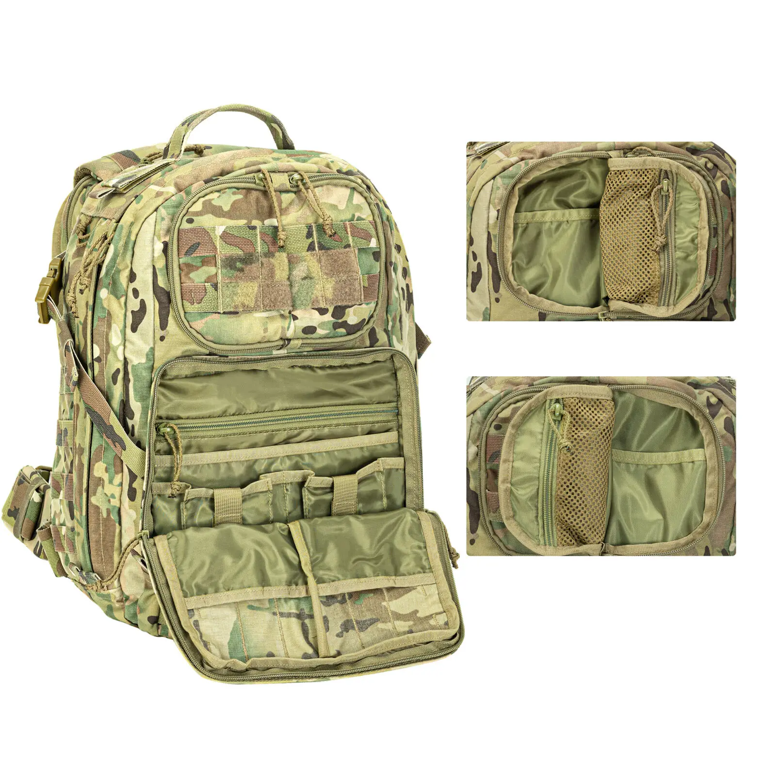Taktische Klettern Rucksack 37L Outdoor Militär 500D Nylon Wasserdichte Sport Camping Wandern Trekking Airsoft Jagd Taschen – Detail 11
