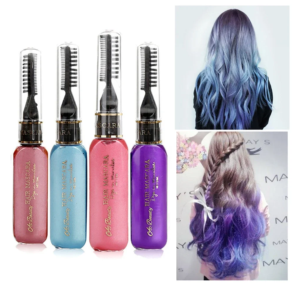 Hair Color Dye 13 Colors One-off Temporary Non-toxic DIY Washable One-time Dye Crayons
