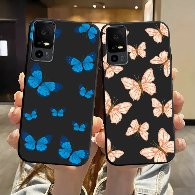 Panda Floral Soft Silicone Shockproof Phone Back Cover