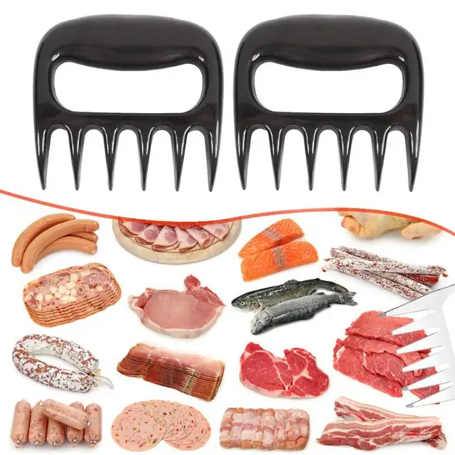 2Db/Beállított Medve Karmok Grillvilla Hordozható Barbecue Villa Húzza A Húsdarab Sertéshús Bbq Szerszámokat - Image 4