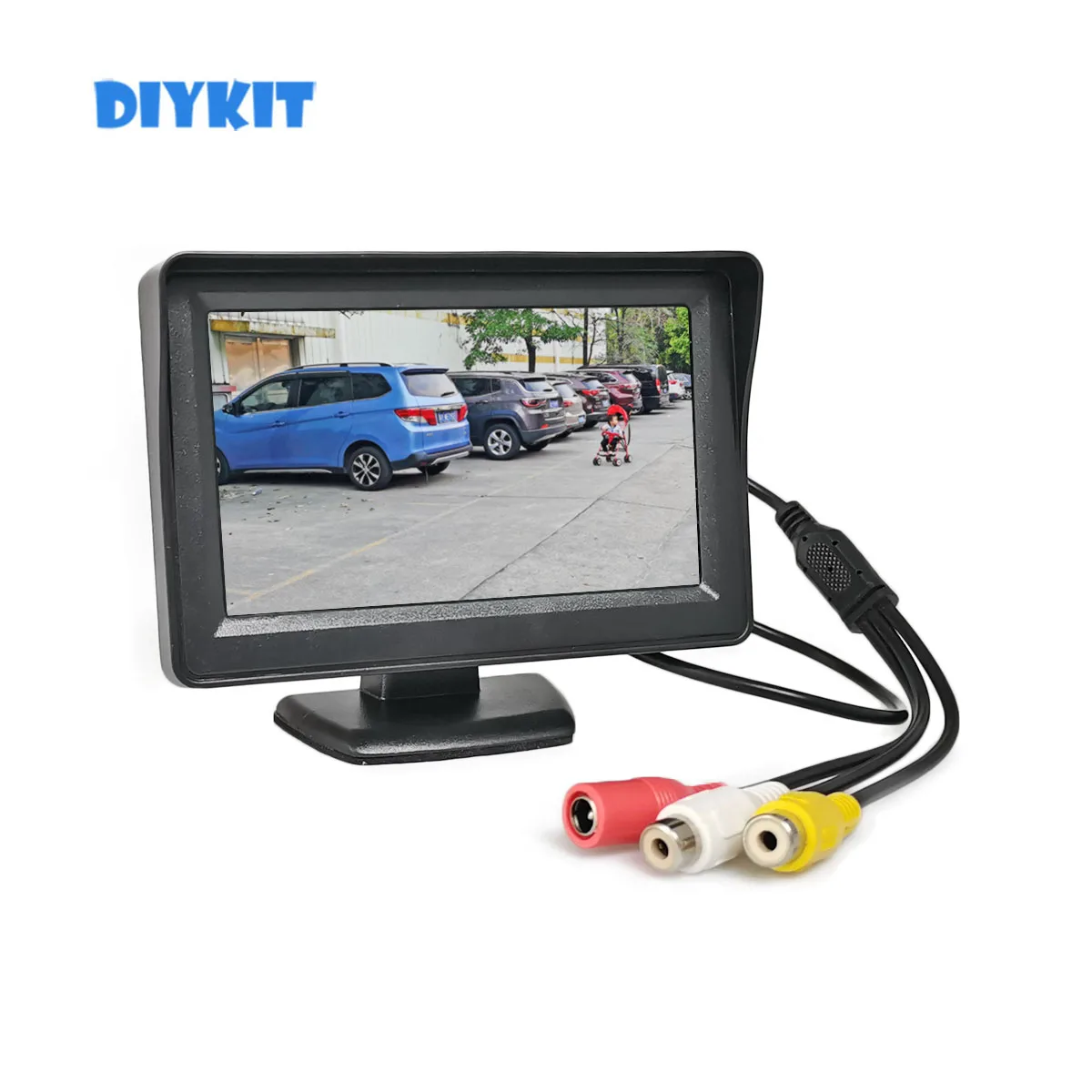 4,3-дюймовый цветной TFT ЖК-монитор заднего вида для автомобиля с 2-канальным видеовходом