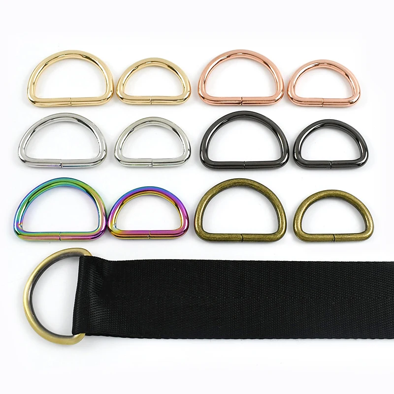 10-Piece Metal Strap Buckle Set for DIY Leather and Hardware Projects