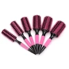 Round Hair Comb Brush With Boar Bristle Mix Nylon Styling Tools Professional Ceramics Ion Hair Brush Hairdressing Supply 3