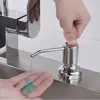 Kitchen Sink Liquid Soap Dispenser Mounted Stainless Steel Countertop Water Pump Extension Tube Dishwashing Liquid Dispenser 1