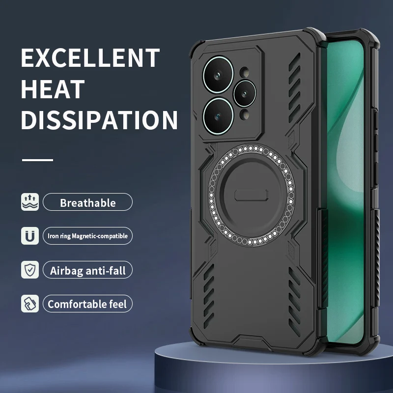 Heat Dissipation Magnetic Durable Bumper Shield Protective Phone Case
