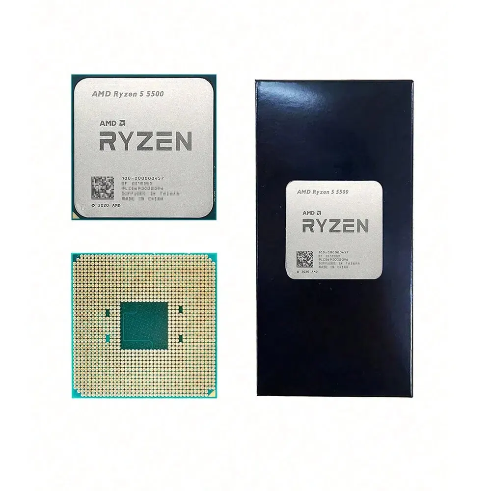 AMD Ryzen 5 5500 CPU Box Version Novo With CPU Cooler Fan Radiator R5 5500  Brand New Socket AM4 65W Desktop CPU Processador - AliExpress