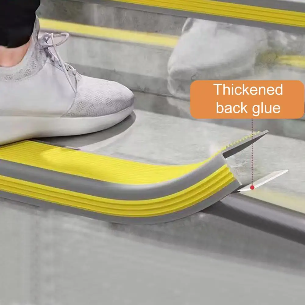 100CM Non-Slip Stair Nosing L-Shape Staircase Step Tread Self-Adhesive Stair Edge Protect Waterproof Outdoor Stair Nose Molding