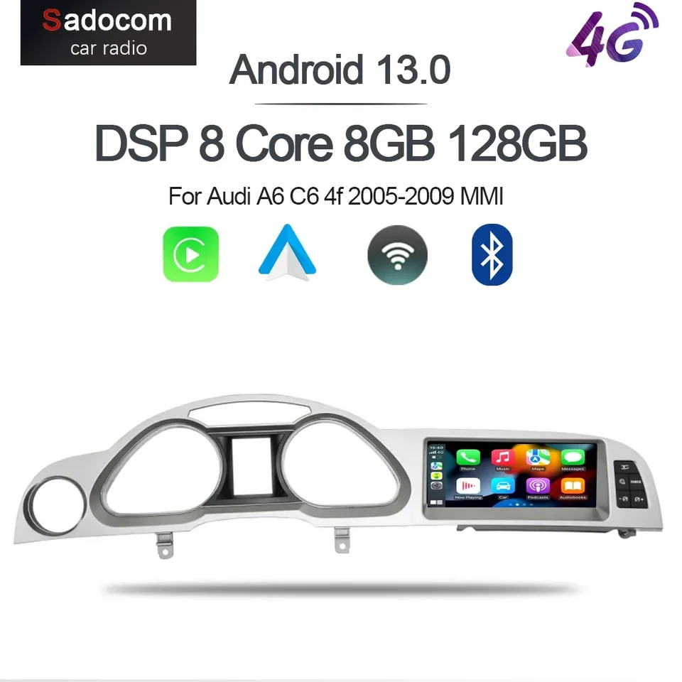 ESSGOO DAB Für SUZUKI SX4 Fiat Sedici Android 14 Carplay 4 64GB KAM Gps Navi Autoradio 4plus64gb Optional Dabplus Optional Fm Android Auto Apple Carplay Bluetooth Usb Wifi S0qeb04c