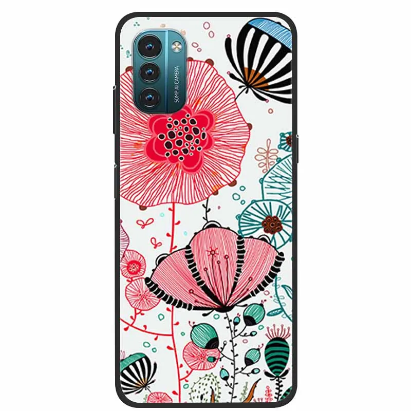 3D Flower Embossed Soft Silicone Protective Phone Case - Stylish Bumper Cover