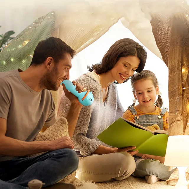 Flashlight Projector for Kids Baby Sleeping Story Book Torch Lamp Toy Early Education Toy Holiday Gift Light Up Toy Toys 5