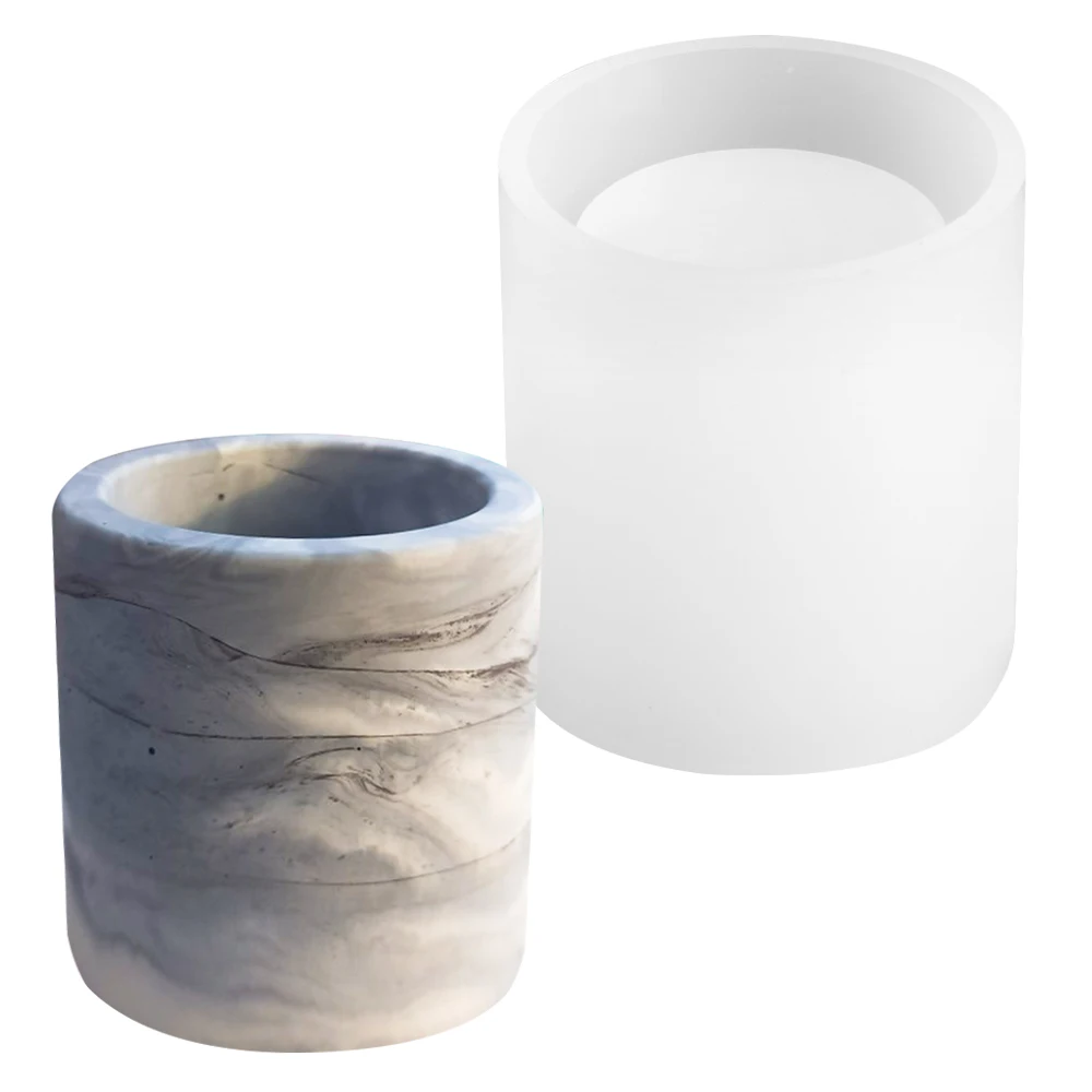 Moule En Silicone Pour Pot à Bougie/Résine Époxy - Forme Carrée - Qualité Alimentaire, Réutilisable - 7