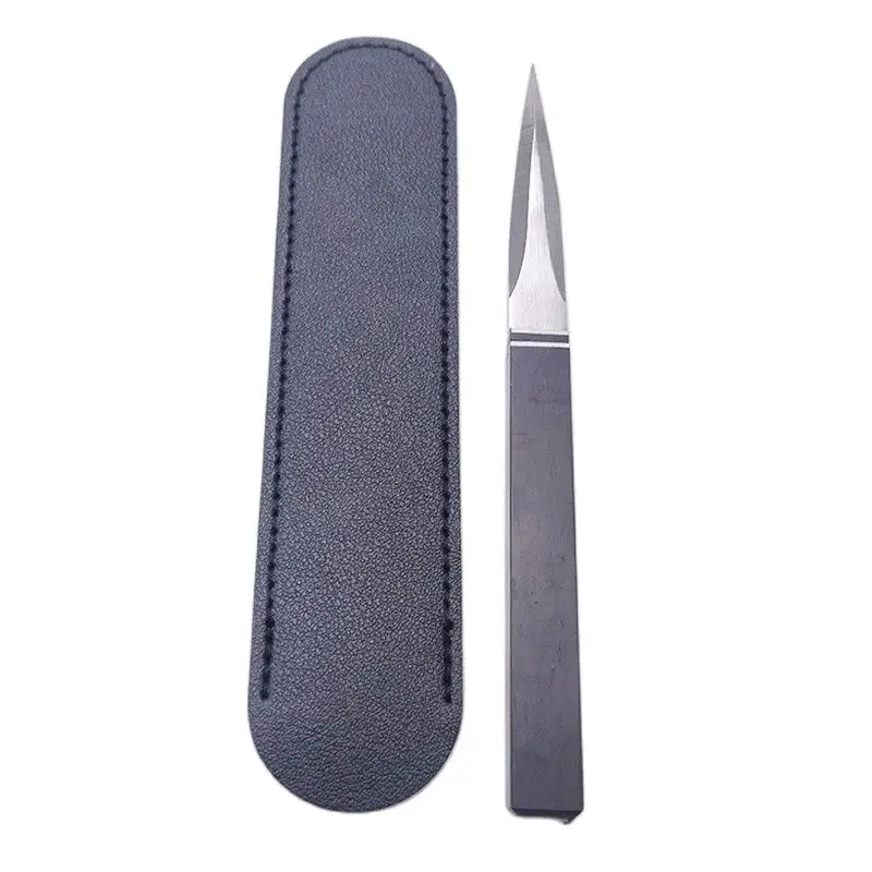 Tea cutter tea needle set Stainless Steel Tea Needle Tea Cutter Puer Cone Ceremony Accessories Craft Kung Fu Teasets Knife With Leather Case