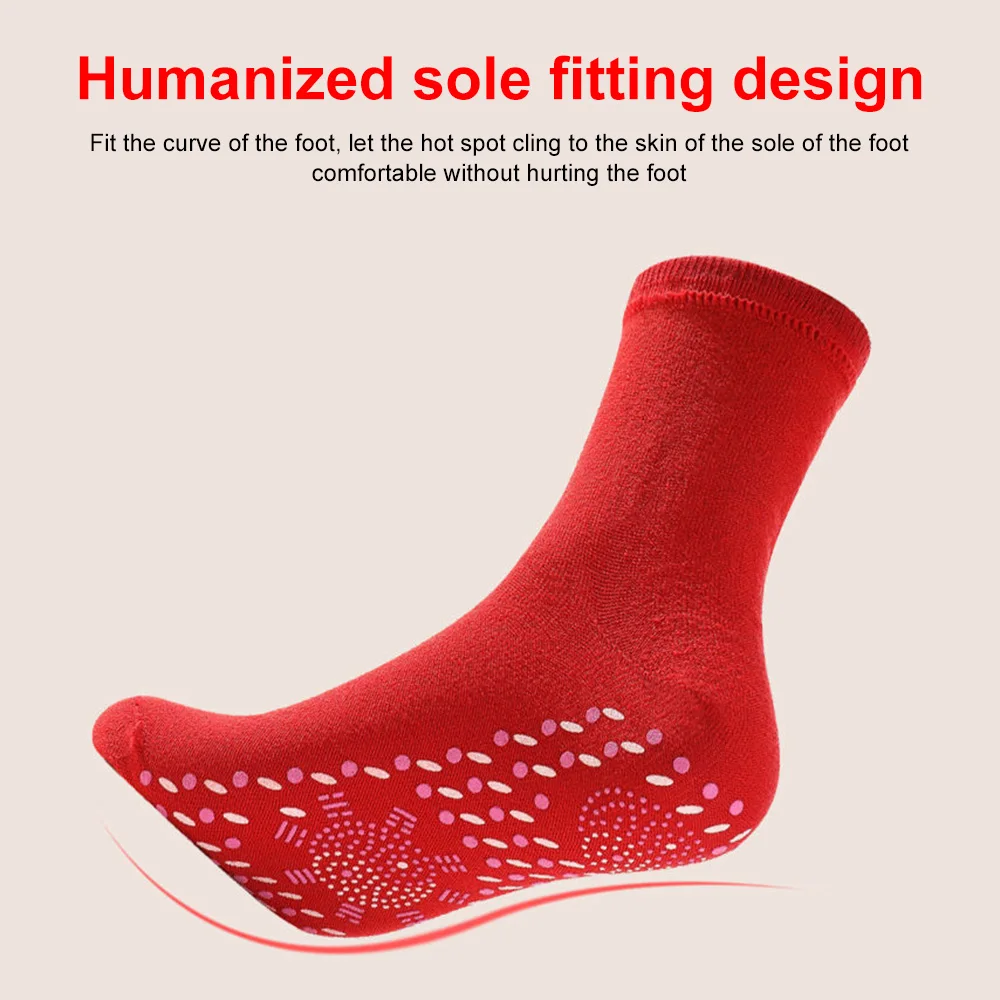Self-Heating Health Care Socks Breathable Thermal Magnetic Socks Winter Warm Massage Therapy Sock Unisex Outdoor Skiing Sock