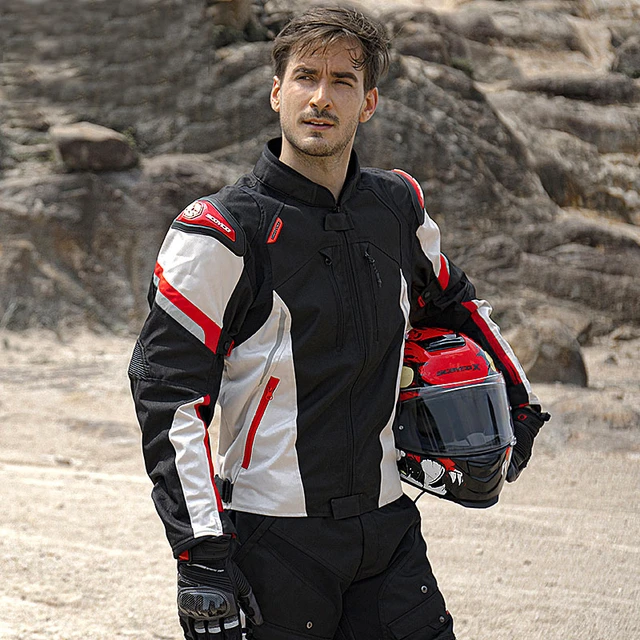 SCOYCO – veste de MOTO imperméable pour homme, manteau de Motocross, simple  à porter, doublure chaude, accessoires CE - AliExpress