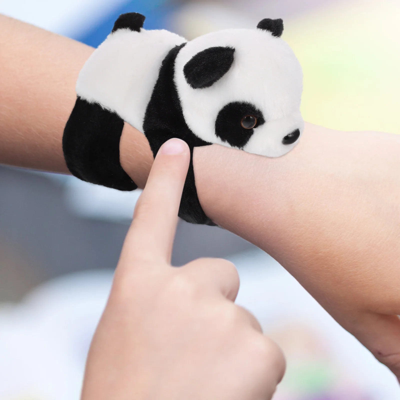 

Papa Circle Plush Wrist Strap The Party Animals Hugger Slap Bracelet