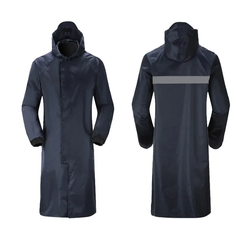Thickened Oxford Cloth Long Raincoat Men's Adult Reflective Raincoat Outdoor Single-Step Labor Protection One-Piece