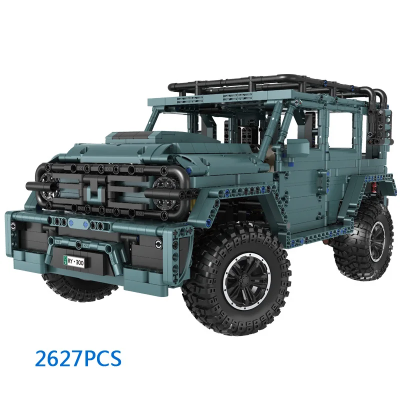 Technical China Great Wall Auto Build Block 1:10 Scale Wey Car Tank 300 Cyber Radio 2.4Ghz Telecomando Veicolo Brick Rc Toy