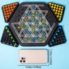 New！Geometry Chain Chess Puzzle Triangle Chess Desktop Game Rubber Band Training Family Interaction for Children Birthday Gift 2