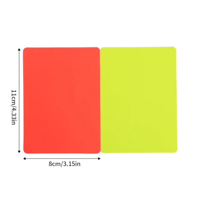 2PCS 4PCS 6PCS  Soccer Referee Red Yellow Cards Football Match RefereeReferee Tool Warning and Ejection Cards 6
