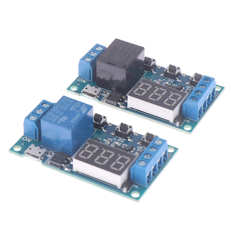 

1Pc Relay Module Switch Trigger Time Delay Circuit Timer Cycle Adjustable Switch