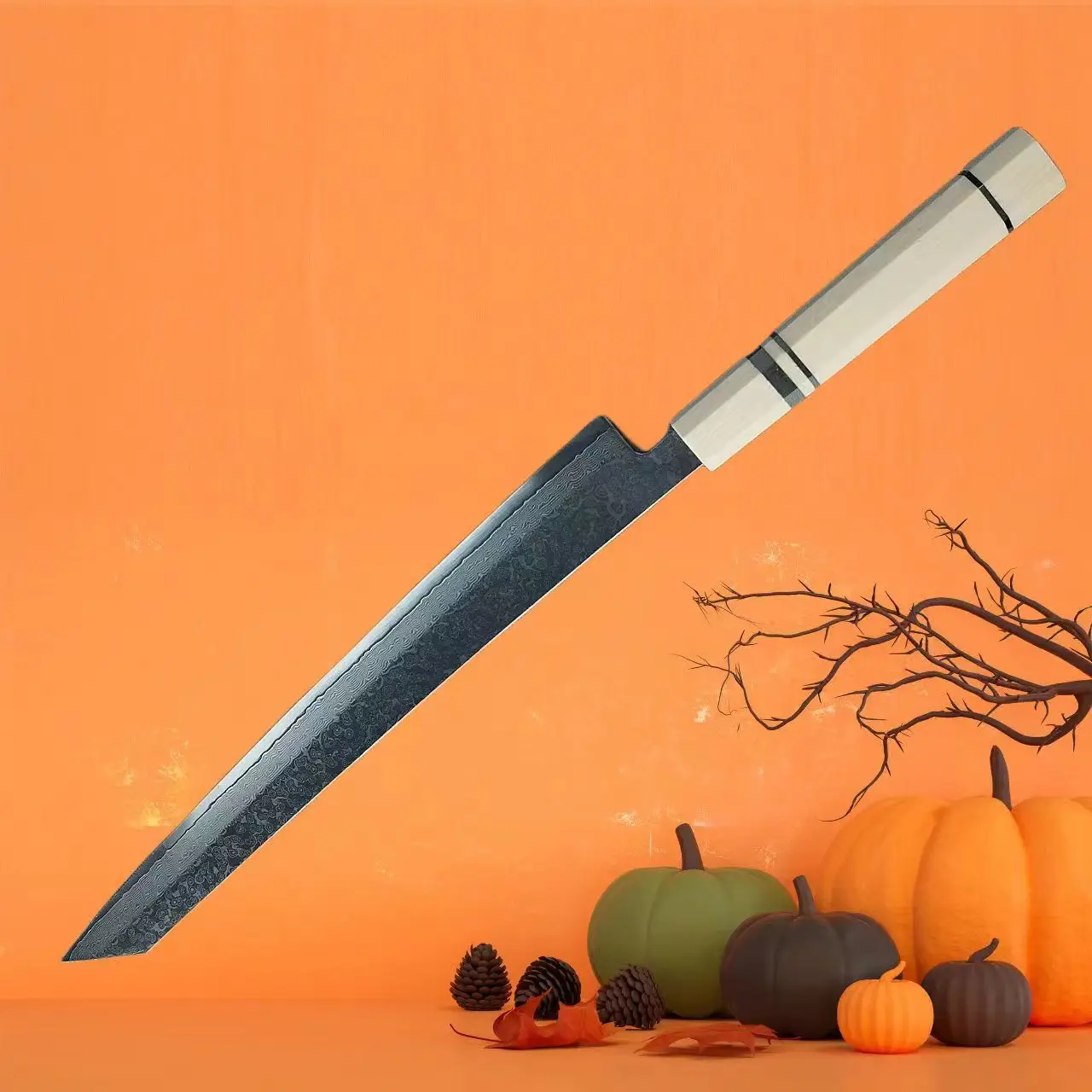 

67 layers damascus steel Sushi Santoku Knife Chef Santoku Fish Raw Knife