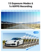 AZDOME Dash Cam GS63H Pro 4K+1080P Dual-channel Record 2.4'' IPS Screen GPS WiFi 6 APP 130° FOV Car DVR 24H Parking Monitor 6