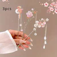 1pc Romantic Chinese Style Hair Accessory Alloy Jewelry Women's Hair Needle Suitable for Daily Wear Gifts Girls Fashion Hairpin 5