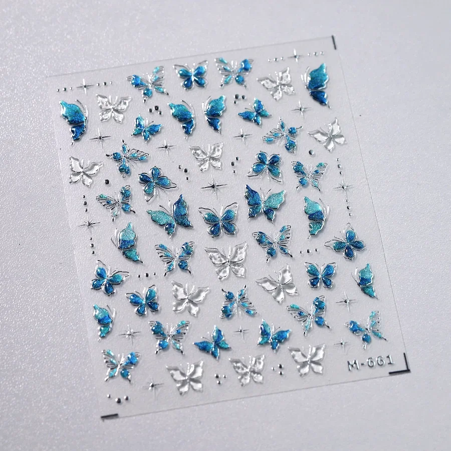 Cherry Blossom 5D Nail Art Stickers – Elegant Spring Petal Decals