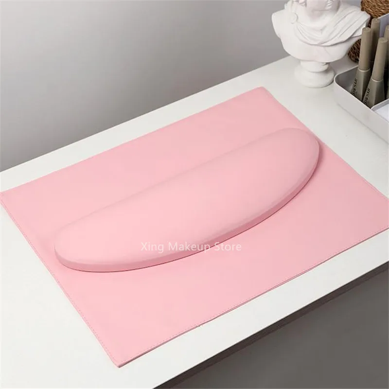 Nail Art Hand Pillow New Simple PU Leather Curved Nail Hand Pillow Set Rest Arm Rest Cushion Holder Nail Art Stand Manicure Tools 4#