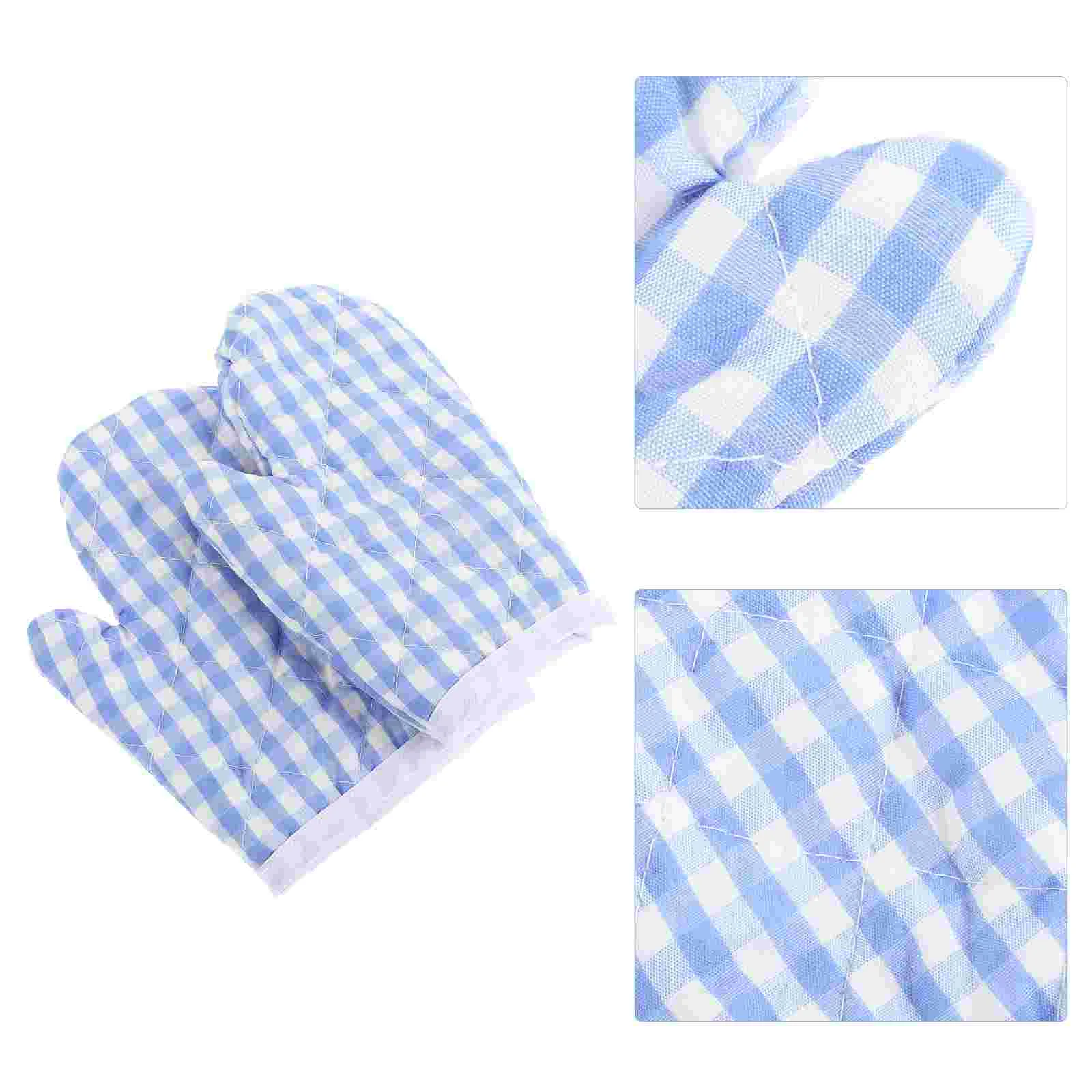 

Kids Oven Mitts Kitchen Heat Resistant Gloves Polyester Microwave Gloves Cooking Baking Mitts For Children