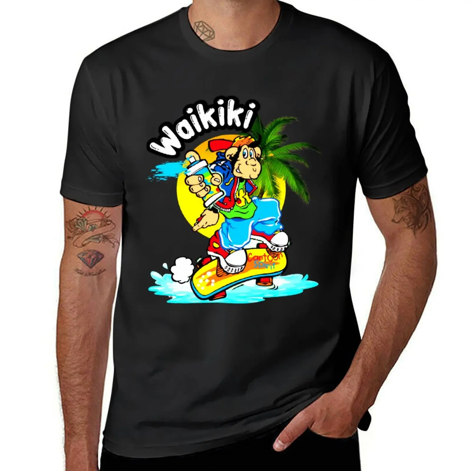 

Waikiki, friends T-Shirt cute tops customizeds boys animal print summer clothes big and tall t shirts for men