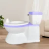 Real Feel Potty in Baby Size, Toddler Potty Training Toilet, Lifelike Flushing Sound with Wet Wipes Storage 2