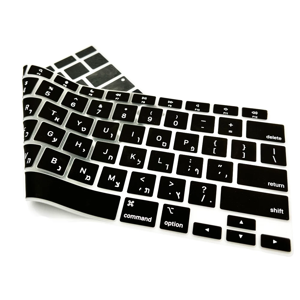 SDTEK Protecteur de clavier pour MacBook Pro 13 pouces (A2338, A2251, A2289), film transparent en silicone transparent (Europe/Royaume-Uni