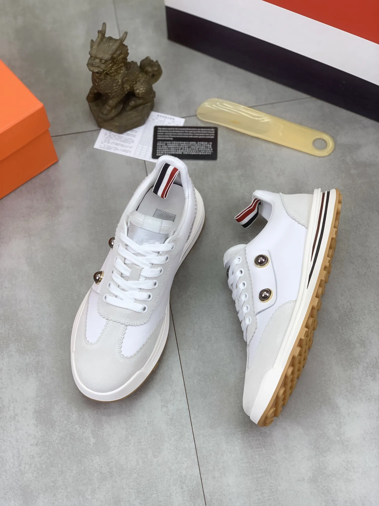 

TB THOM Men's Shose Korean Trend Boutique Business Simple Sneakers Spring Autumn Lace Up Daily White Casual Shoes for Men