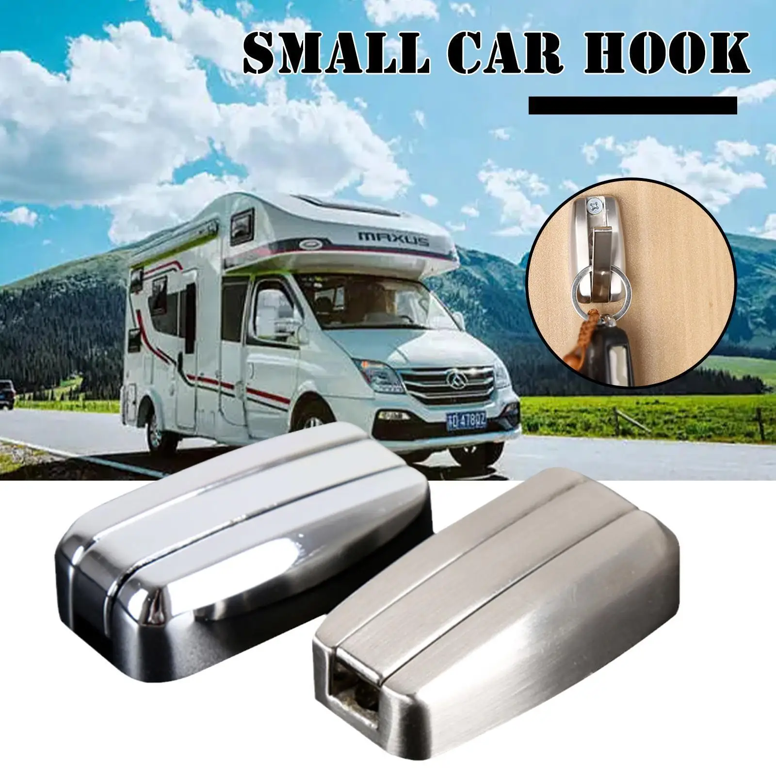 RV Parts Zinc Alloy Concealed Hook RV Trailer Screw Hanger Bathroom Parts Towel Bag Vehicle Other Mount Accessories Hook Be T8I3 magnetic door stopper invisible floor mount zinc alloy door catch holder for bedroom living bathroom door household