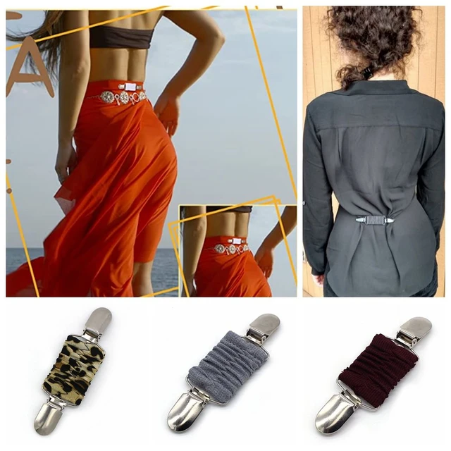 Fit Dress Cinch Clips Set Elastic Clothes Clip to Tighten Dress