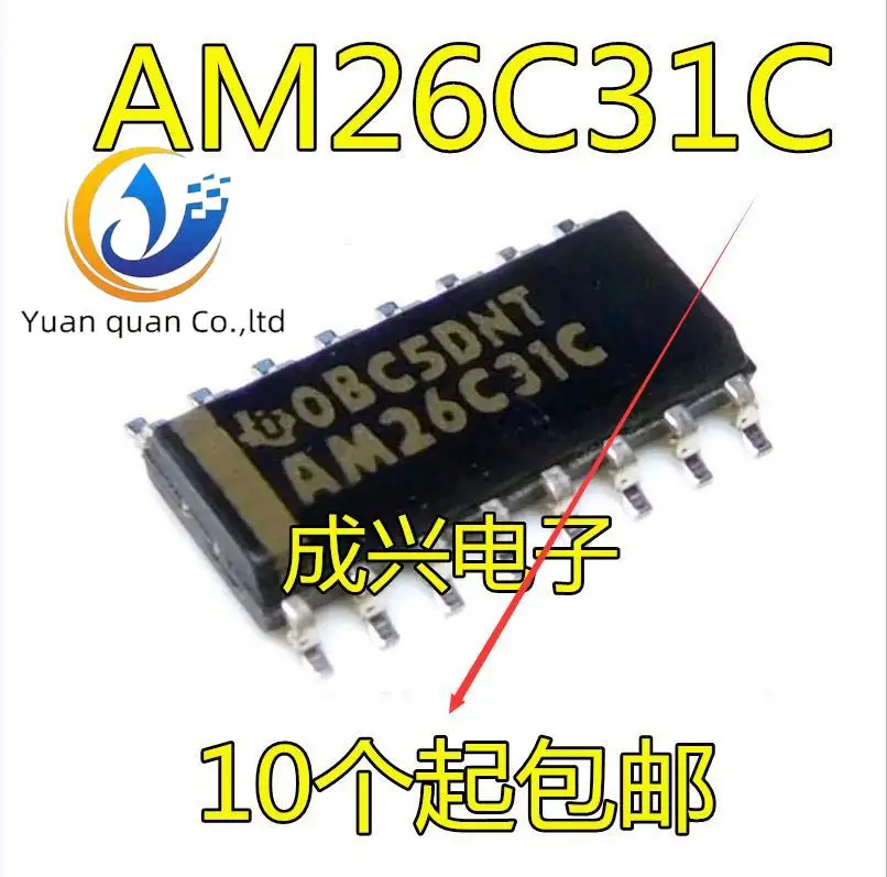 

Оригинальный новый чип драйвера интерфейса AM26C31C AM26C31I am26c31чард SOP16, 30 шт.