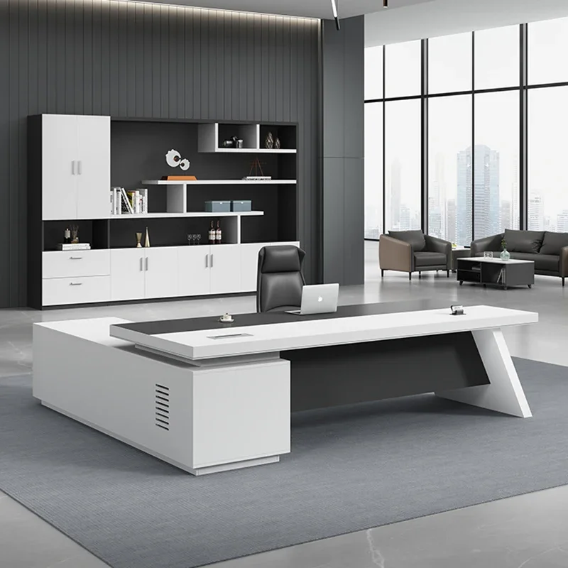Meeting Desktops Office Desk Writing Reception Modern Work Mainstays Wooden Storage Office Desk Standing Meuble Bureau Furniture