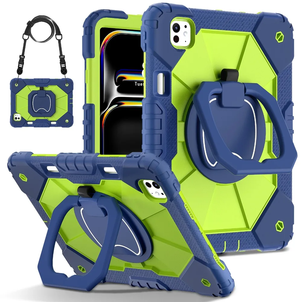Shockproof Rotating Stand Tablet Case with Enhanced Protection