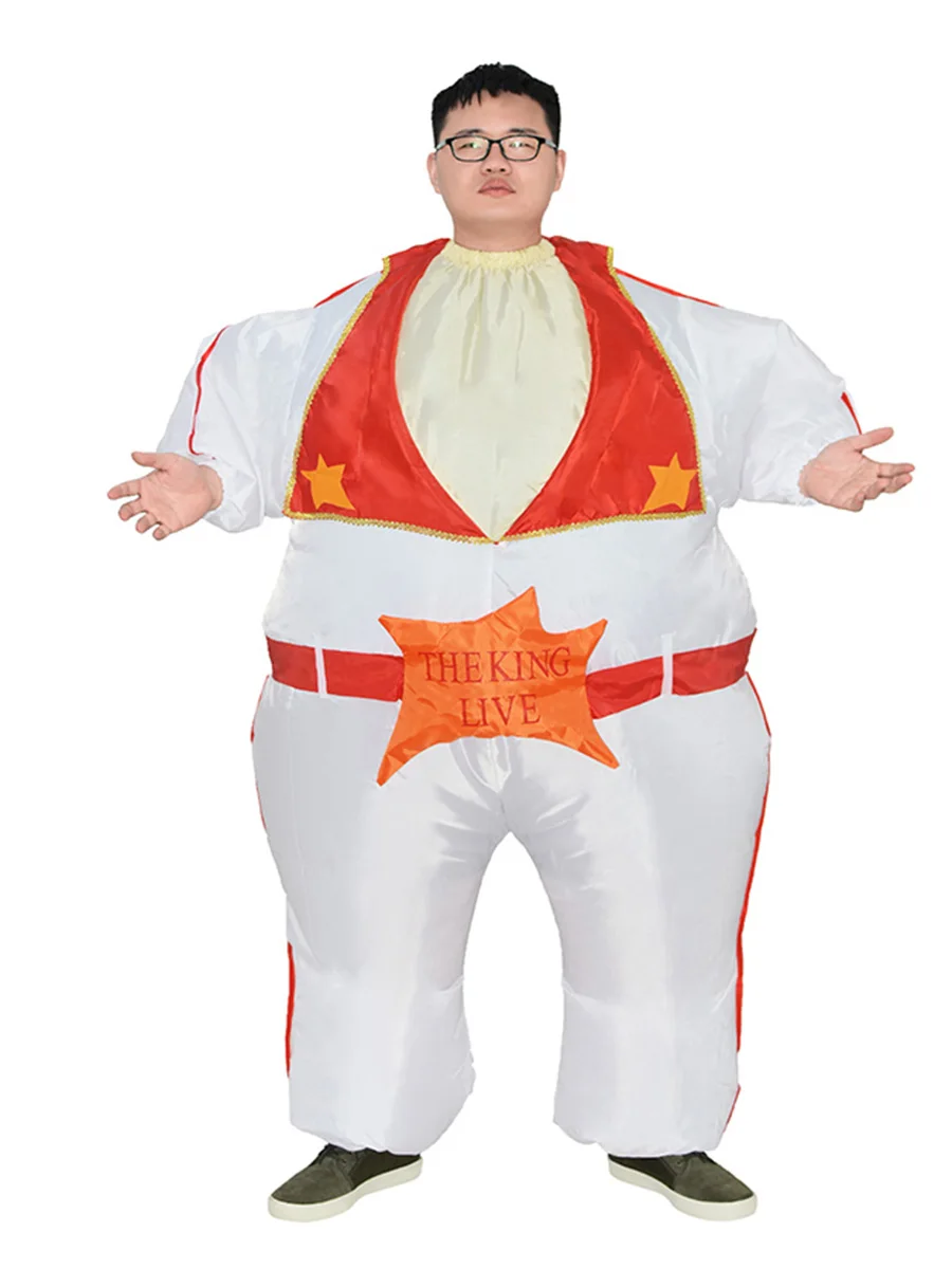 

JYZCOS Elvis Presley Inflatable Costume King of Rock and Roll Singer Role Play Suit Party Carnival Cosplay Dress