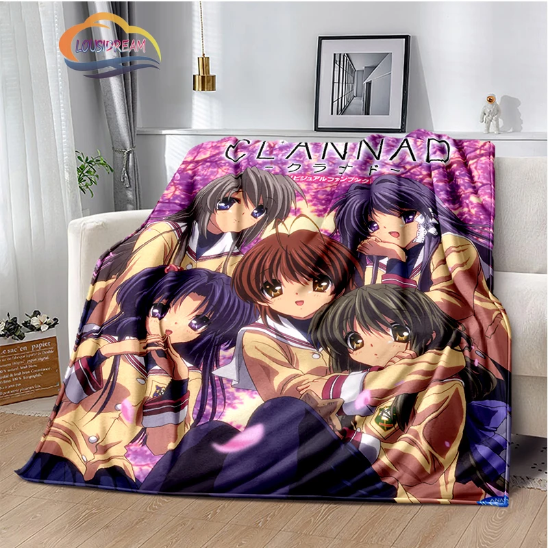 

Японское ТВ анимация CLANNAD плакатное одеяло-クラド ド милое мультяшное фланелевое одеяло для девушек портативный подарок теплое и мягкое одея...