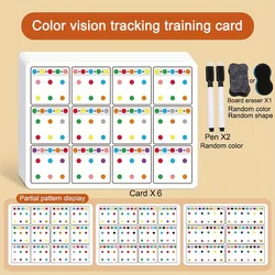 Enhanced Focus and Memory Training Cards for Kids - Color and Number Recognition, Perfect Gift for Cognitive Development (Dot style)