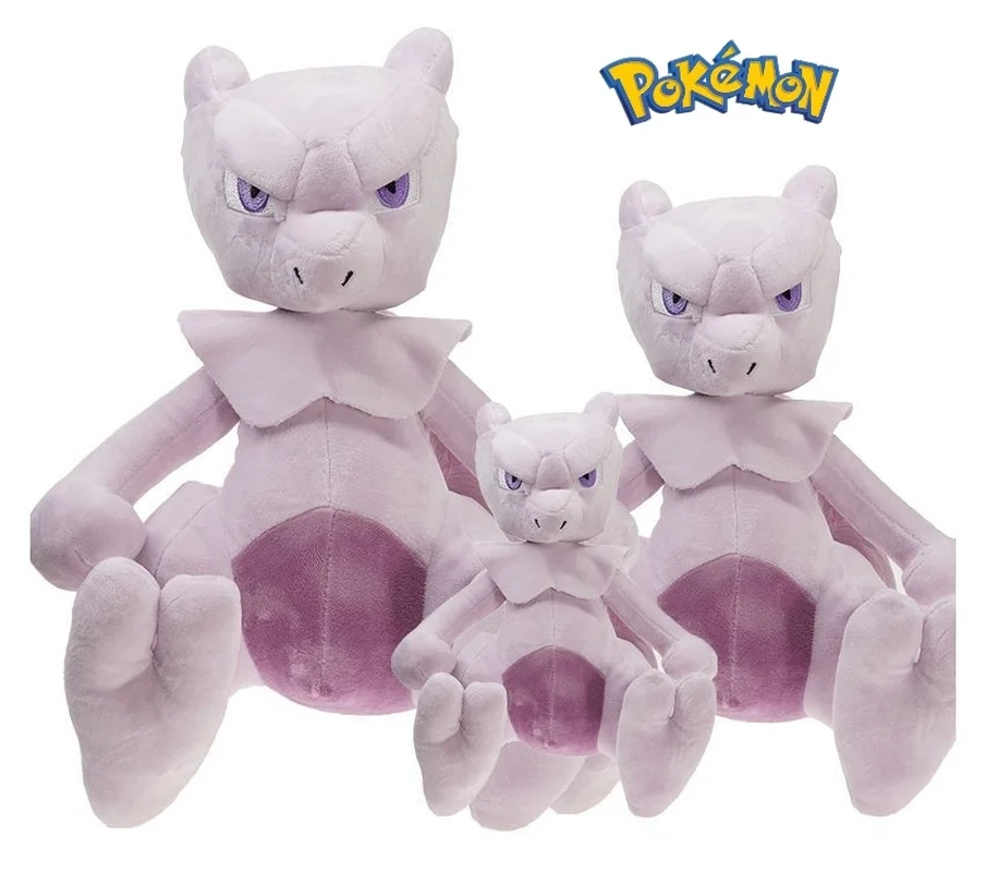 15/35/48cm Big Pokemon Mewtwo Plush Toys Doll Soft Stuffed Animals Plushhome Decoration Dolls Gifts For Children Birthday Gifts new anime pokemon plush pokemon center scarlet violet sprigatito fuecoco quaxly soft stuffed dolls decoration for children gifts