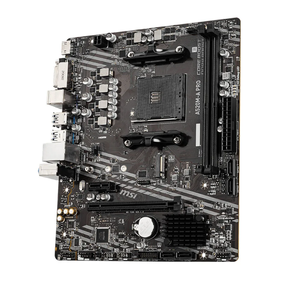MSI AMD A520M-A PRO Motherboard Support Ryzen CPU R3 R5 R7 5000