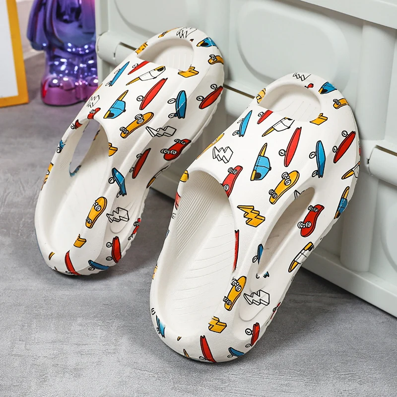 Children Slipper Boy Girls Shoes Cartoon Cute Print Kids Cloud Slides Casual Sports Indoor Summer Shoes Boy Slipper Flip Flops 6
