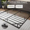 King Size Bed Frame, with LED Lights, USB Charging Station, Noise-Free, No Box Spring Needed, Bed Frame 3