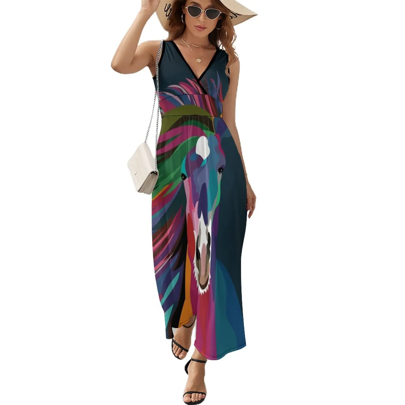 

horse running Sleeveless Dress summer clothes for women dress party night