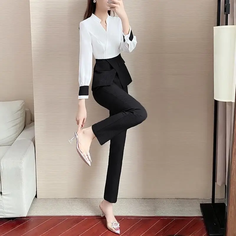 Set Professional Spring/Summer 2023 New Temperament Age Reducing Fashion Goddess Style Light Mature Two Piece Set