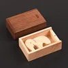 3.15x2x0.98inch Natural Wood Gift Boxes with Sliding Top Storage Box for Necklace Ring Jewelry or USB Wood Storage Box 5